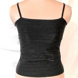 My Michelle - Black Sparkle Tank Top, Medium